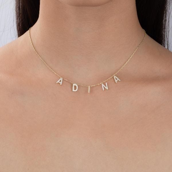 Block Name Necklace