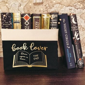Book Lover Book Basket