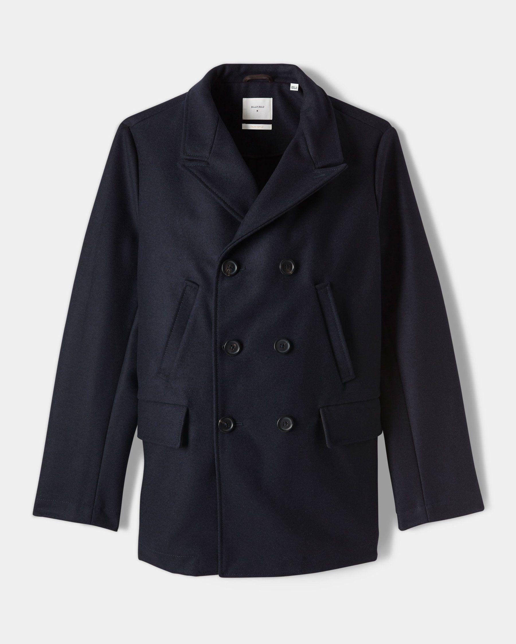 Navy double breasted on sale peacoat