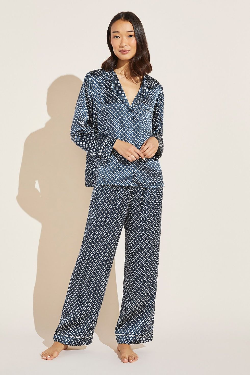PJ's but make it fashion, AM to PM in @eberjey 's effortless, soft Inez  Washable Silk Pajamas! #ad