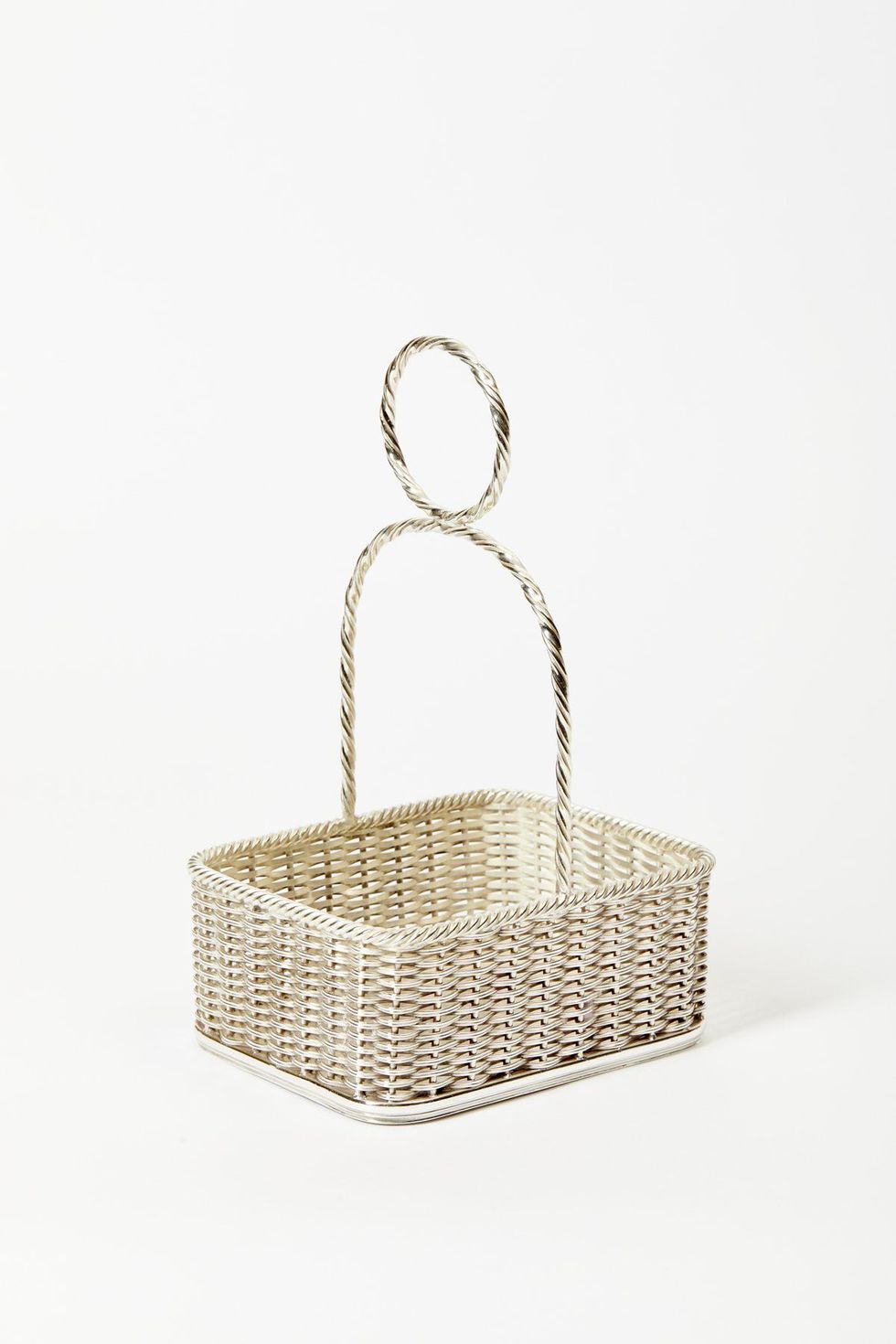 Silver Basket with Handle