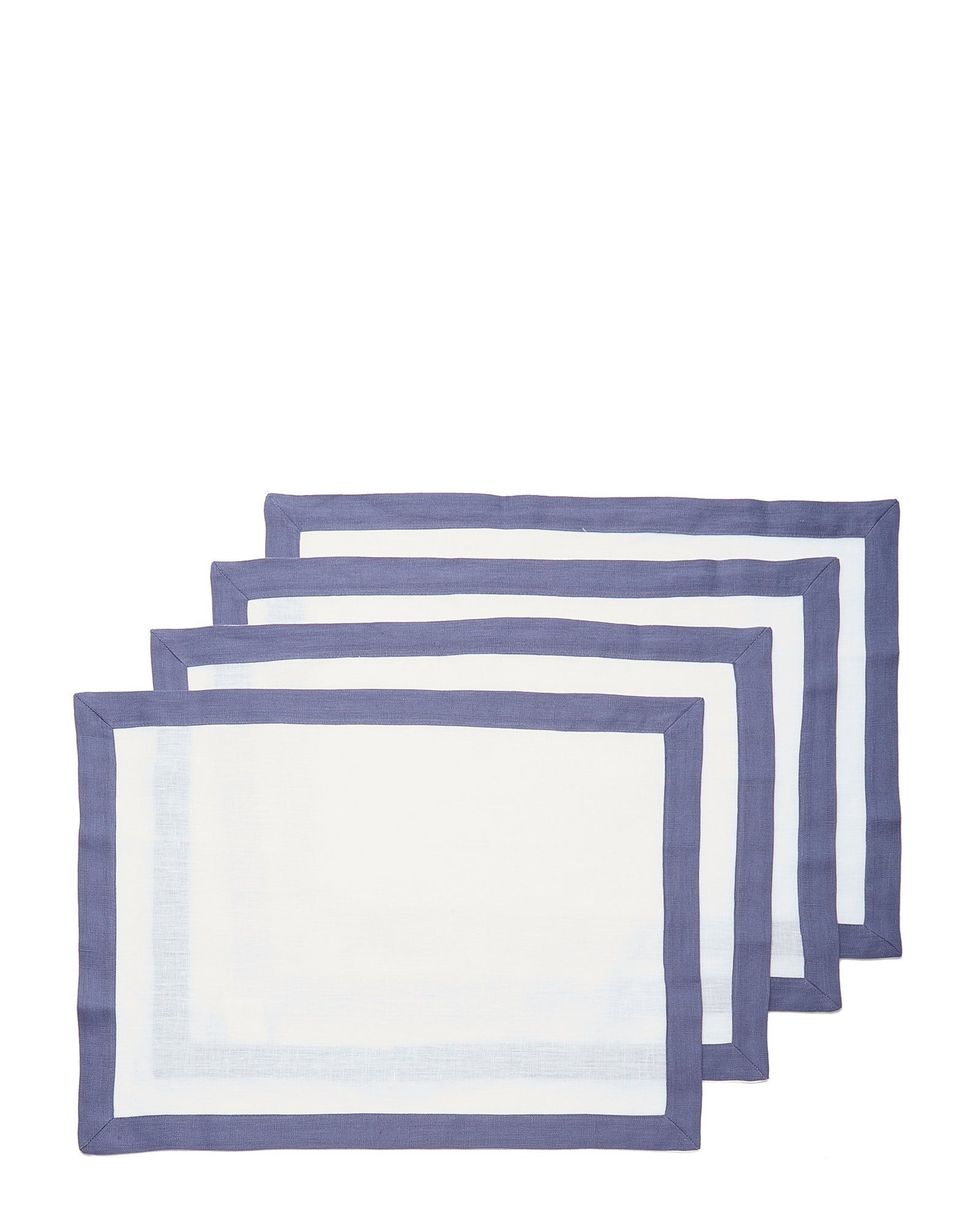 Set-Of-Four Linen Placemats