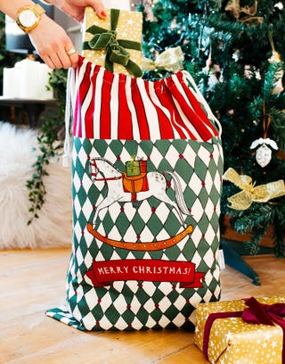 Personalised Rocking Horse Christmas Sack