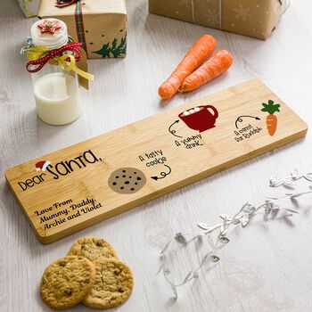 Personalised christmas eve outlet plate