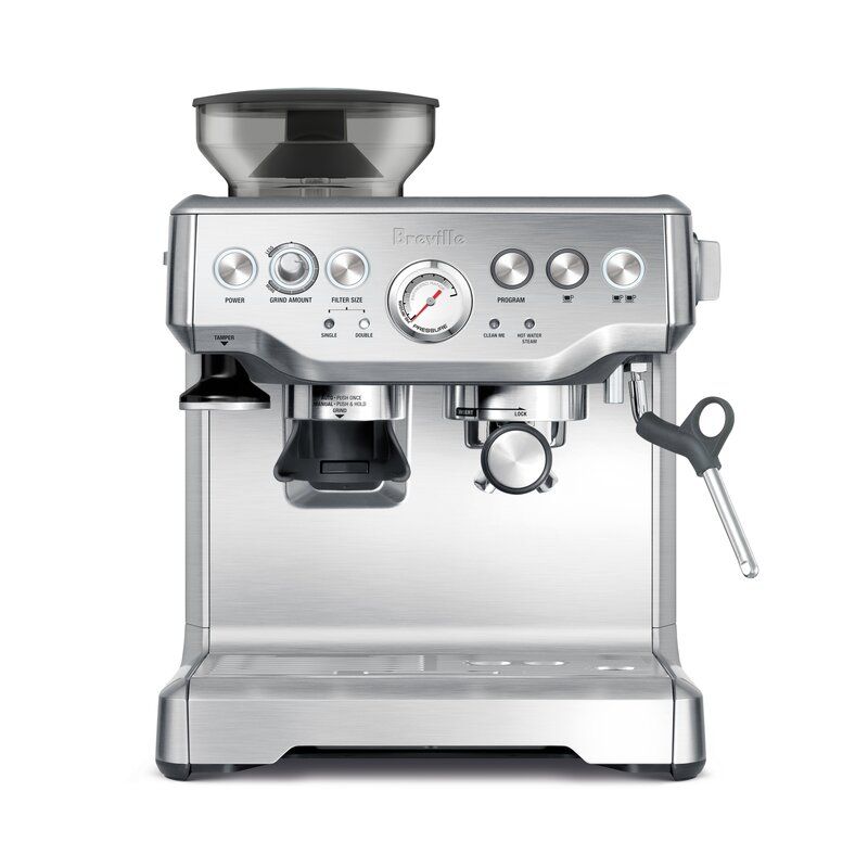 Silver Breville the Barista Express™ Coffee & Espresso Maker (Part number: BES870XL)