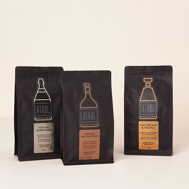 Gourmet Alcohol-Infused Popcorn Trio