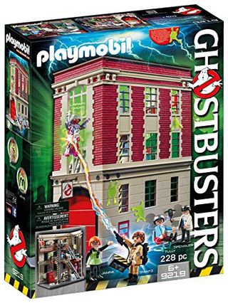 Playmobil Ghostbusters 9219 Feuerwehrhaus für Kinder ab 6 Jahren
