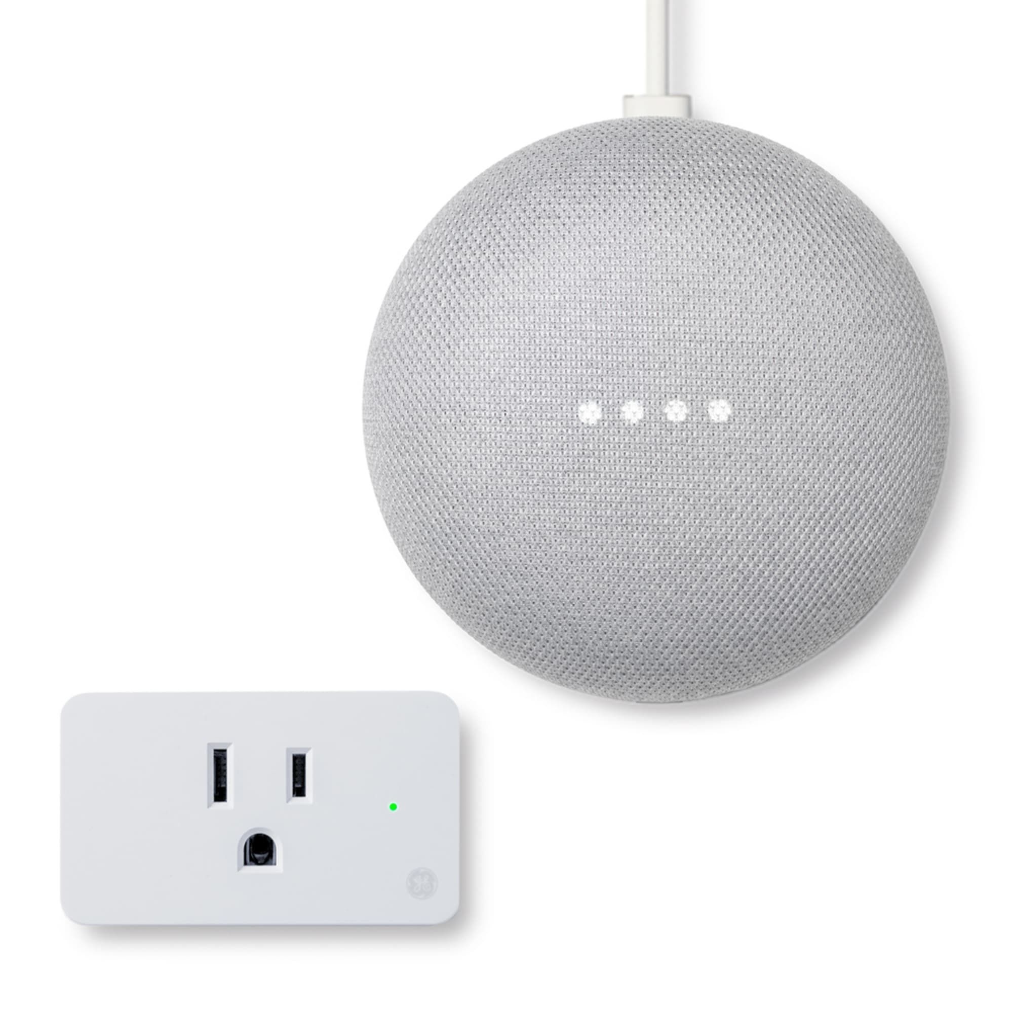 Nest Mini Google Assistant + GE Smart Plug Bundle