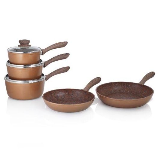 JML 8pc Set with Two Copper Stone Frying Pans