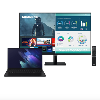 Samsung Galaxy Book Pro 360 and M7 32-inch Smart Monitor Combo