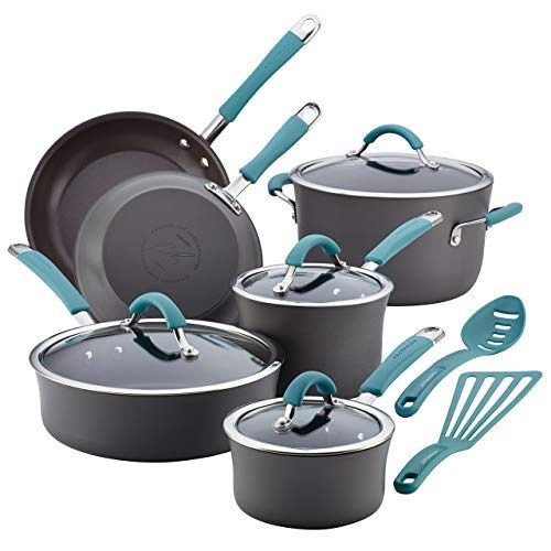 Cucina Hard Anodized Nonstick Cookware Pots and Pans Set