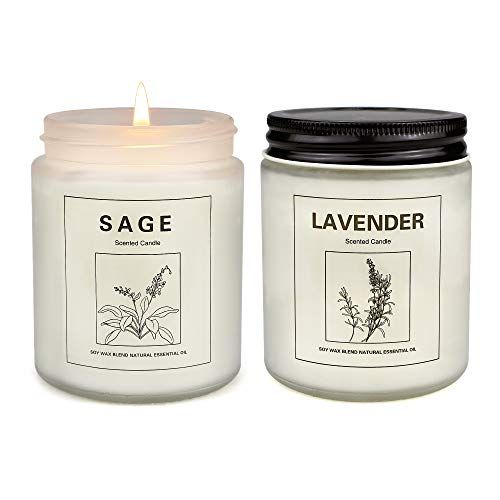 Sage and Lavender Soy Aromatherapy Candles