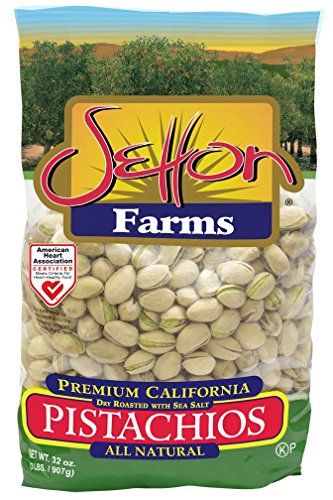 Setton Farms Roasted and Salted Premium California Pistachios, 2lb Bag (32 oz), Dry Roasted with Sea Salt, In Shell Pistachios, Certified Non-GMO, Gluten Free, Vegan and Kosher