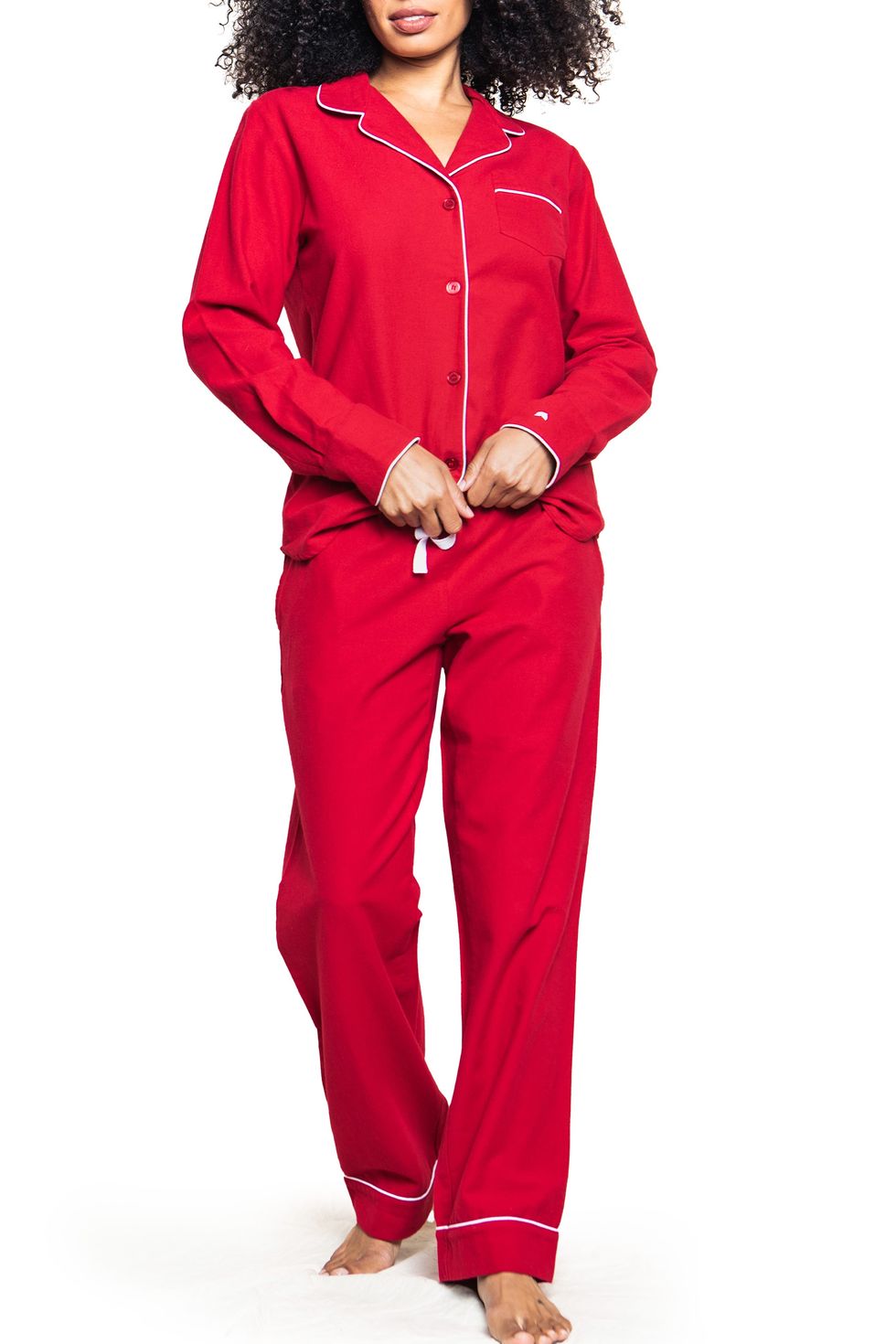 Women's Premium 100% Cotton Flannel Pajama Sleepwear Set (Relaxed