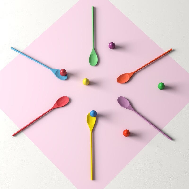 Hashtag Home Egg And Spoon Race Set