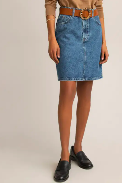 Organic Cotton Denim Skirt
