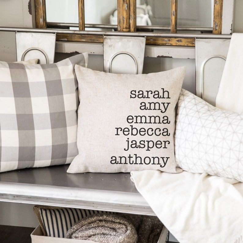 Personalized Throw Pillow Case