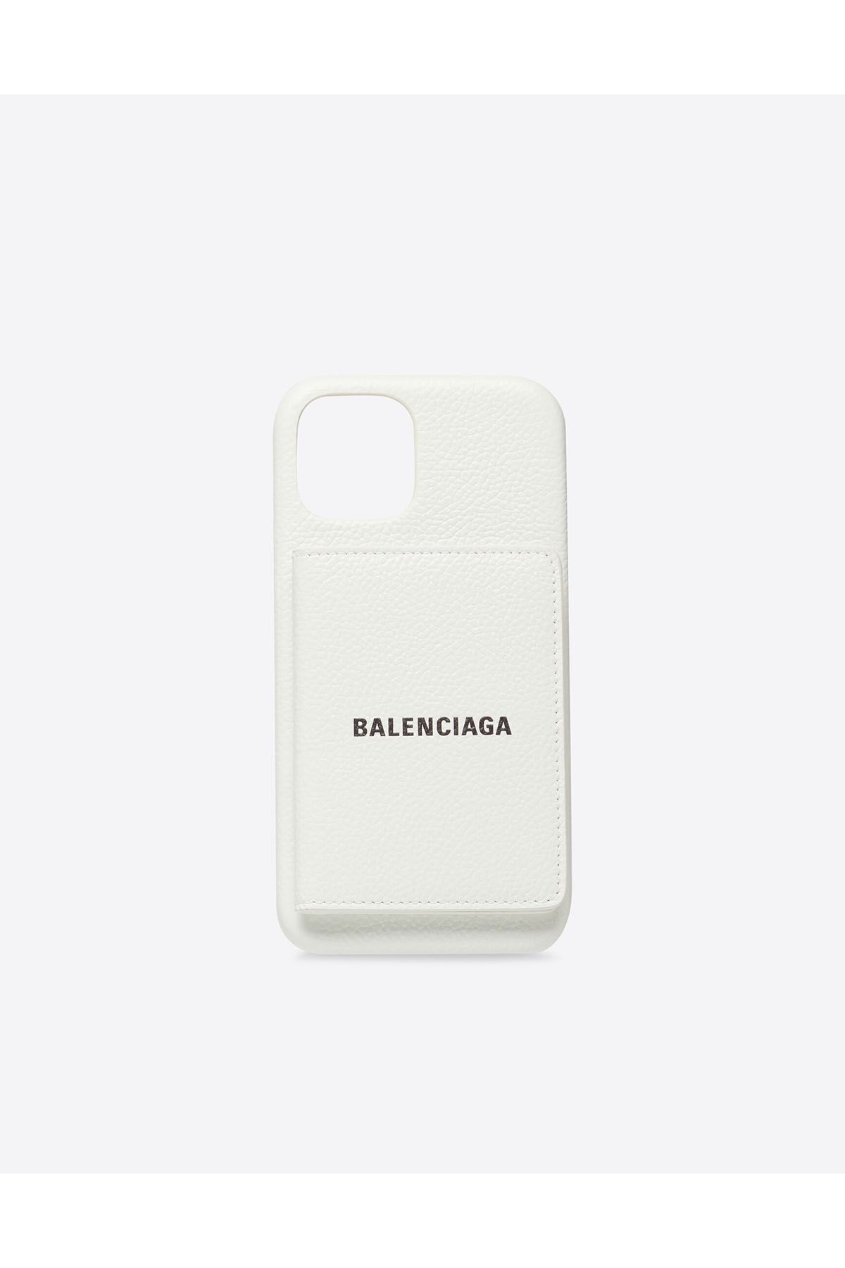 iPhone・スマホケース Balenciaga White Leather Phone Case 15 Stylish Designer Phone Cases to Buy Now - Luxury