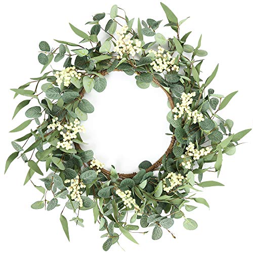 20-Inch Artificial Eucalyptus Wreath
