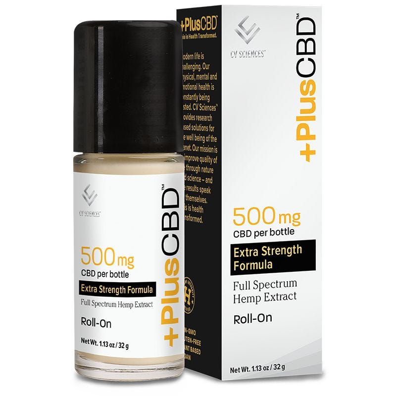 PlusCBD Extra Strength Formula Roll-On – 500mg