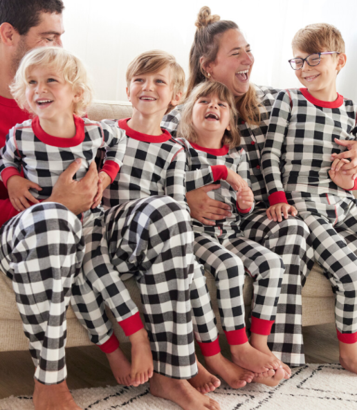 Holiday Christmas Matching Family Pajamas Classic Buffalo Check 