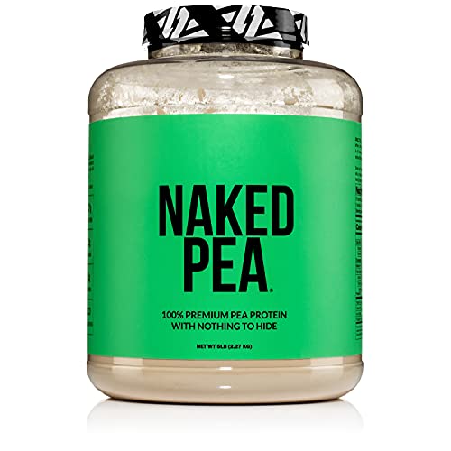 NAKED nutrition 5LB 100% Pea Protein Powder from North American Farms - Vegan Pea Protein Isolate - Plant Protein Powder, Easy to Digest - Speeds Muscle Recovery