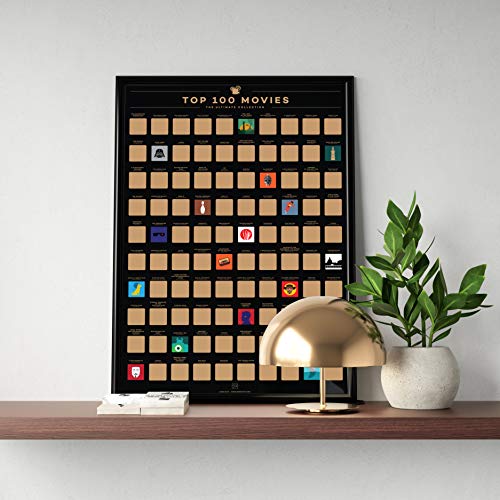 100 Movies Scratch Off Poster 100 Movies Scratch Off Poster