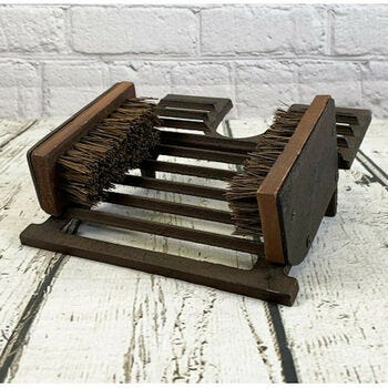 Classic Cast Iron Boot Jack And Brush