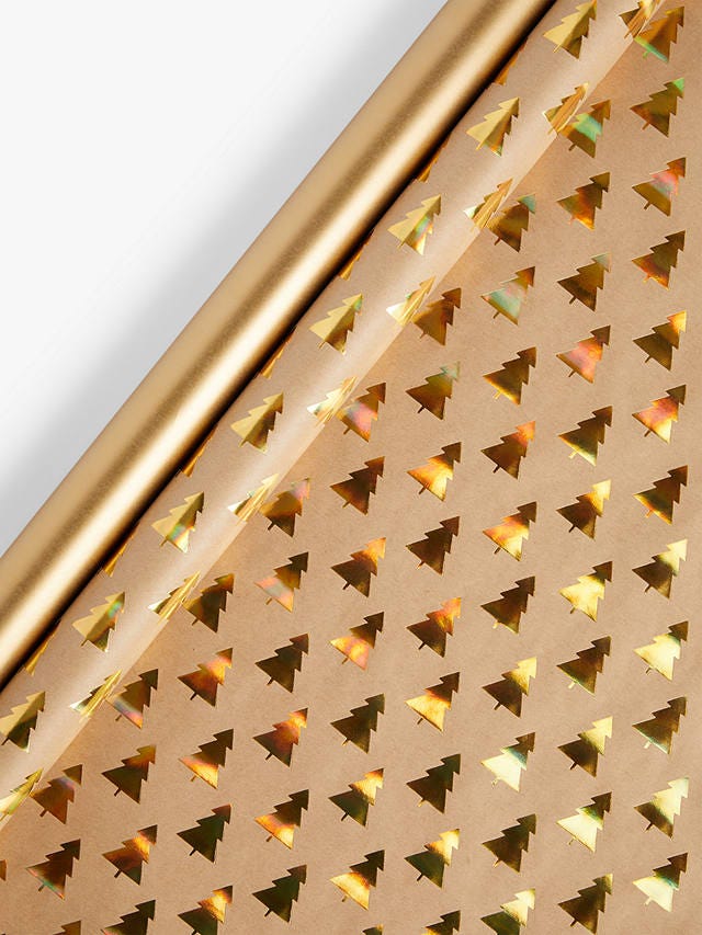 Luxe City Gold Trees Gift Wrap Set