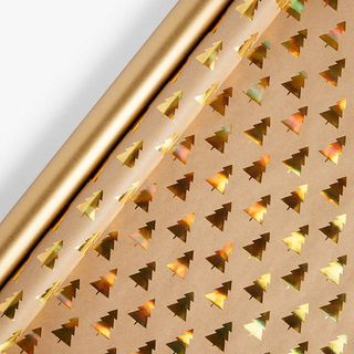 Luxe City Gold Trees Gift Wrap Set