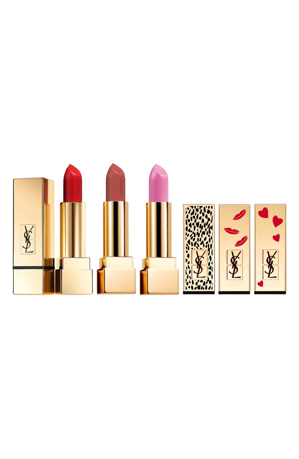 Yves Saint Laurent Full Size Rouge Pur Couture Satin Lipstick Set USD $129 Value at Nordstrom