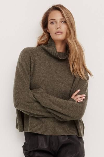 A Washable Cashmere Sweater: Free People Aubrey Cashmere Turtleneck, 10  Quality Cashmere Sweaters That Don't Cost a Fortune