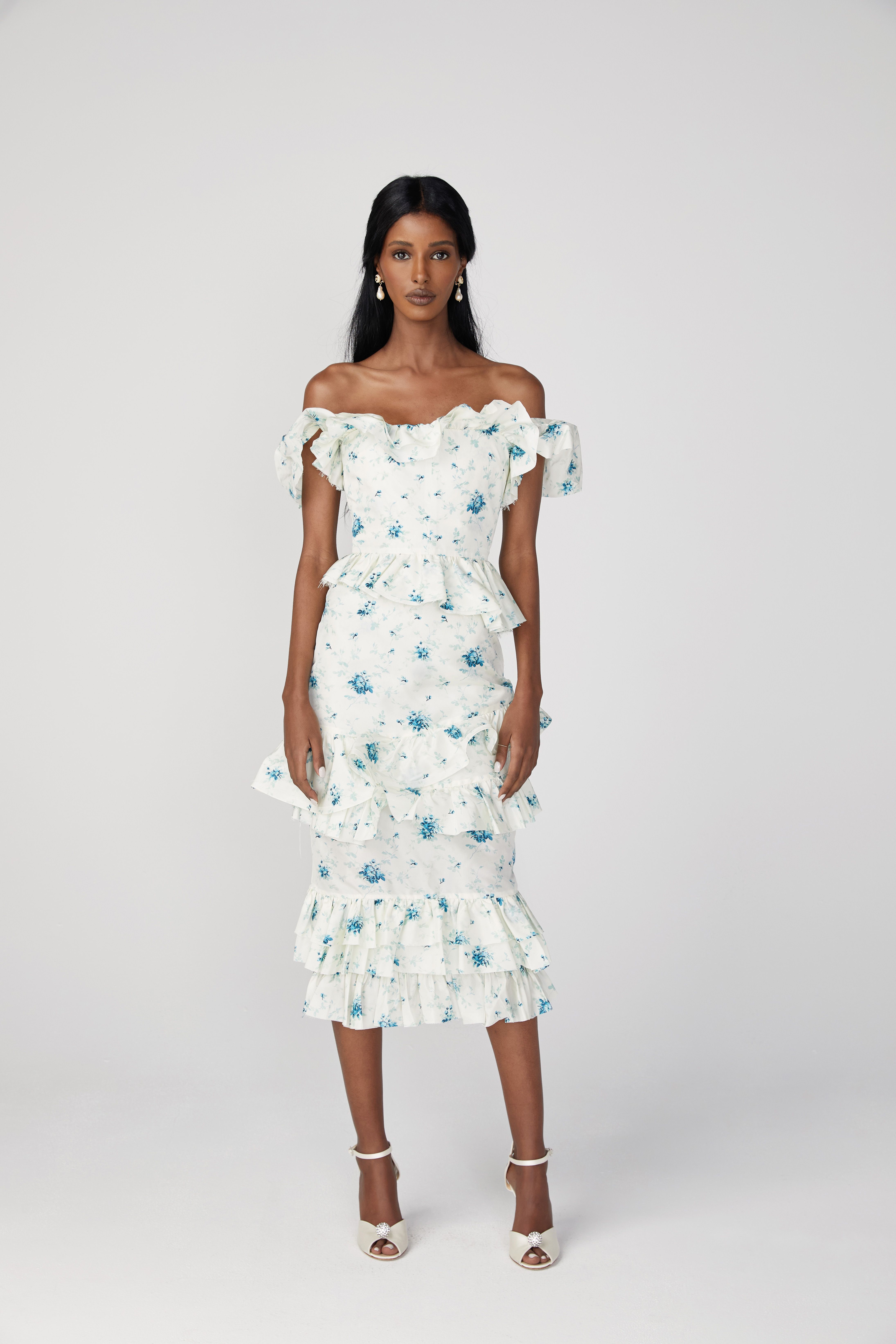 Brock collection floral store dress