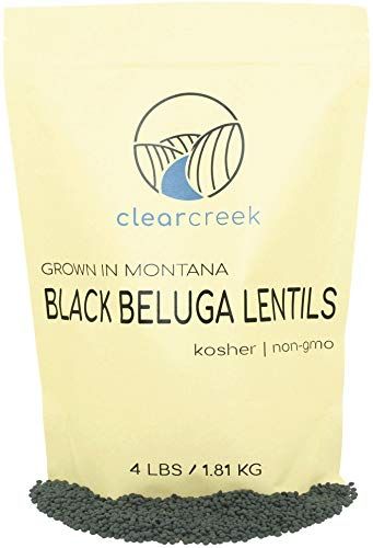 Grown in Montana Black Beluga Lentils 