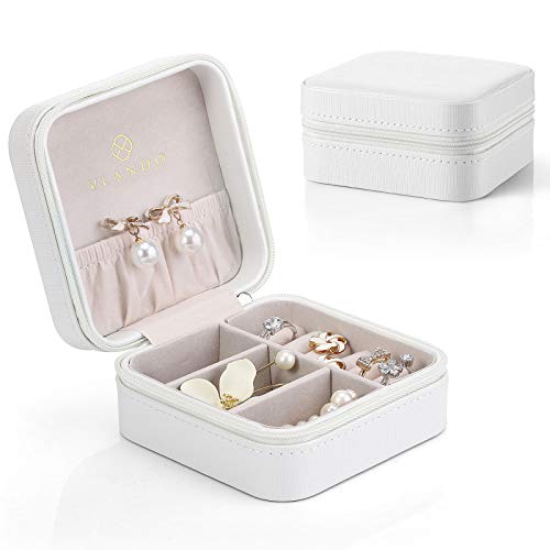 Travel Jewelry Boxes for Women Jewelry Organizer Box Storage Portable Travel  Jewelry Case Pink Initial Travel Accessories Jewelry Box Birthday Gifts  Stuff for Women Girls