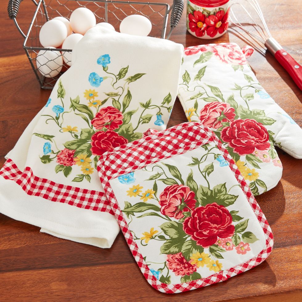 Extra Long Oven Mitts and Pot Holders Sets, RORECAY Heat Resistant Silicone  Oven Mittens with Mini Oven Gloves and Hot Pads Potholders for Kitchen