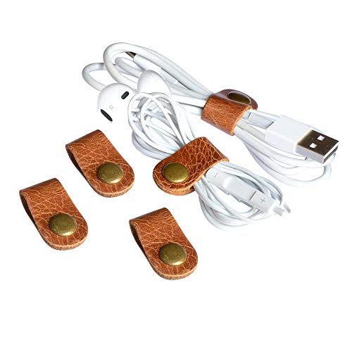 Leather Cord Keepers, Pack of 5