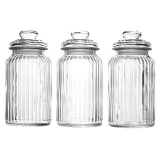Vintage Airtight Glass Jars 