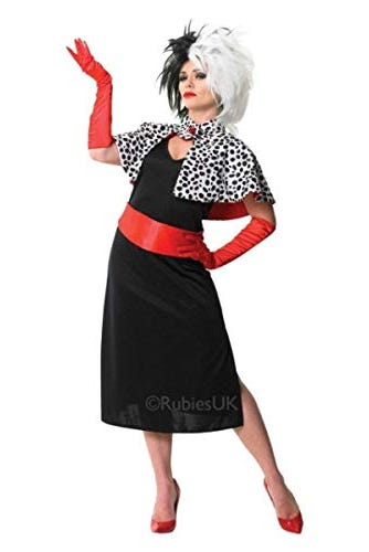Disney Cruella De Vil, 101 Dalmatians Ladies Costume