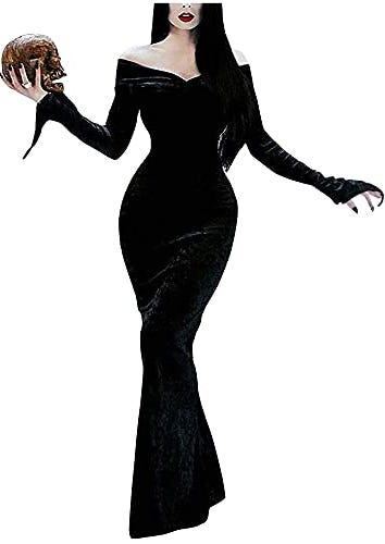 Morticia Addams Halloween Dress Costume