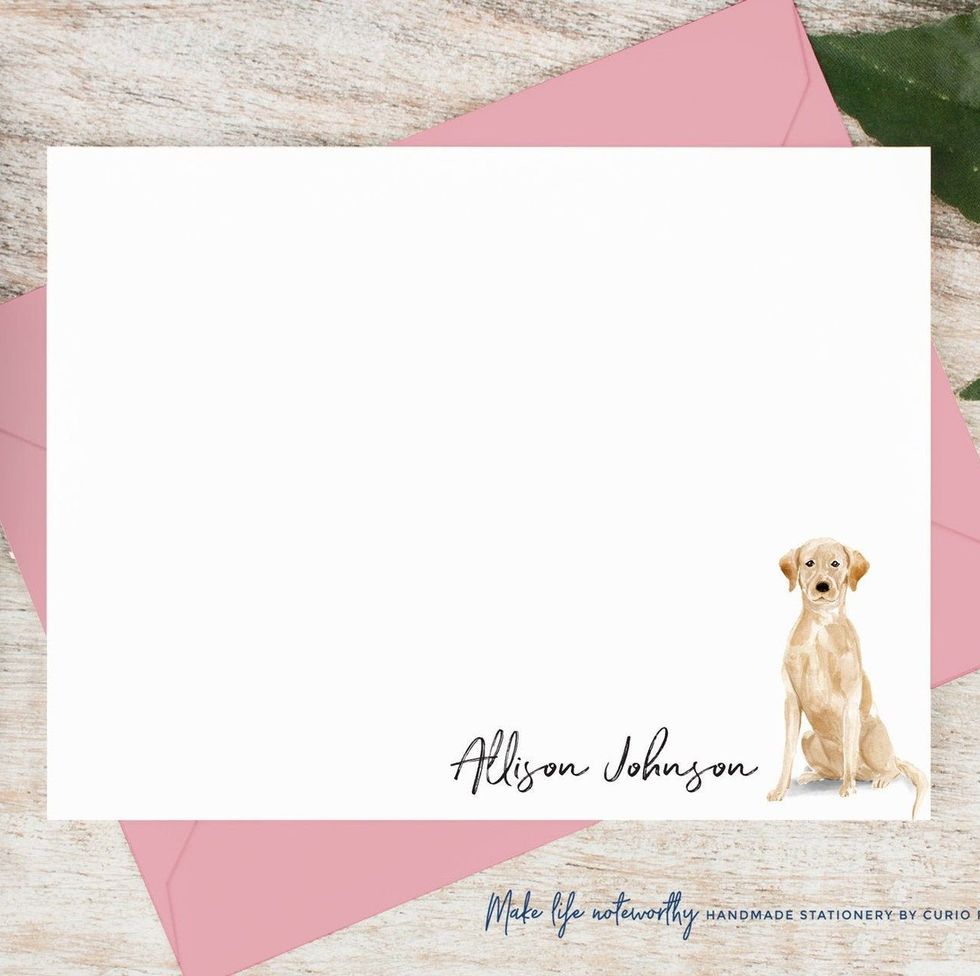Personalized Animal Notecard Set