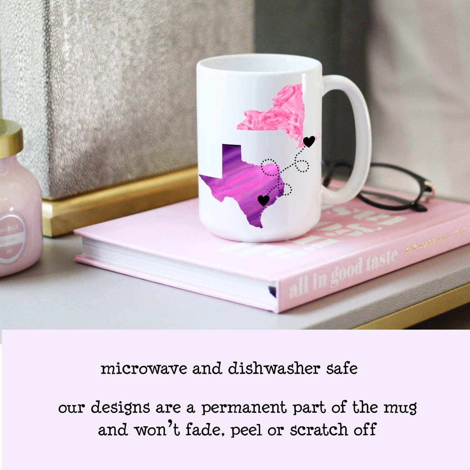 Keep Calm You're the Best Girlfriend Mug Pink Mug Perfect Gift Hand Decorated UK 