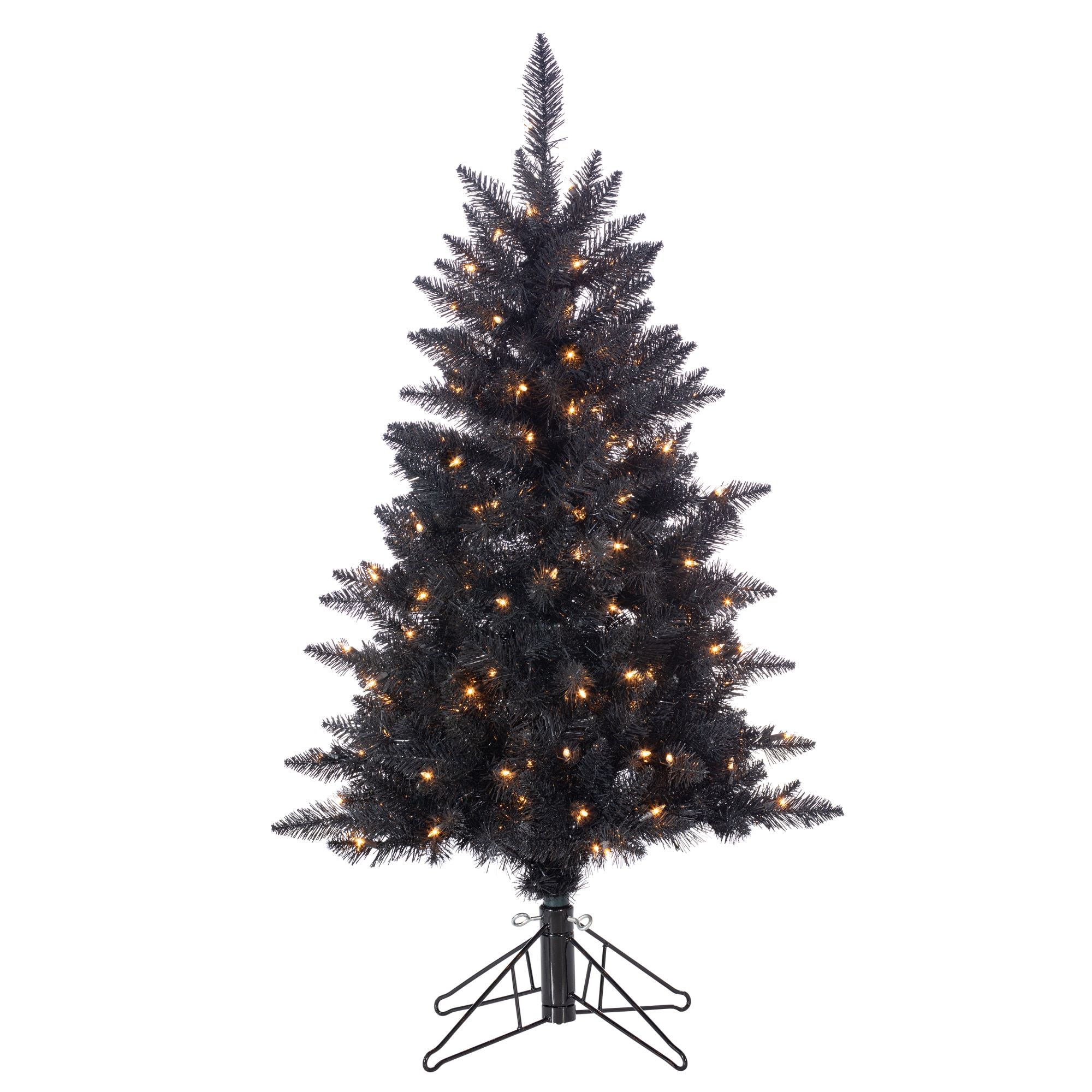 4ft' Black Christmas Tree
