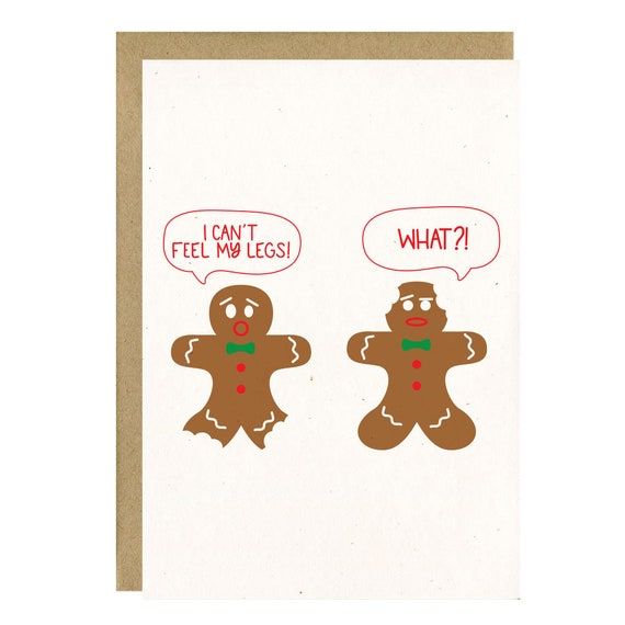 Funny Gingerbread Man Card