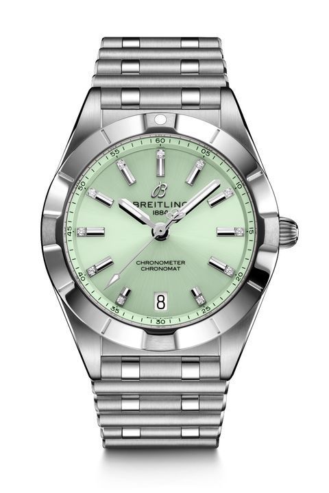 Chronomat 32 In Stainless Steel with Mint Green Dial