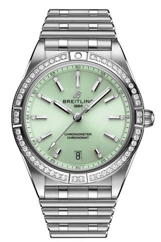 Chronomat Automatic 36 in Stainless Steel with Mint Green Dial