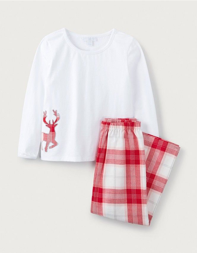 Girls discount reindeer pyjamas