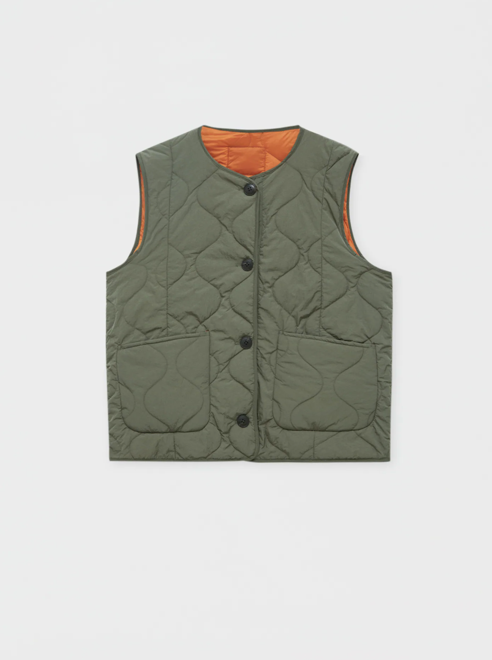 Reversible quilted gilet