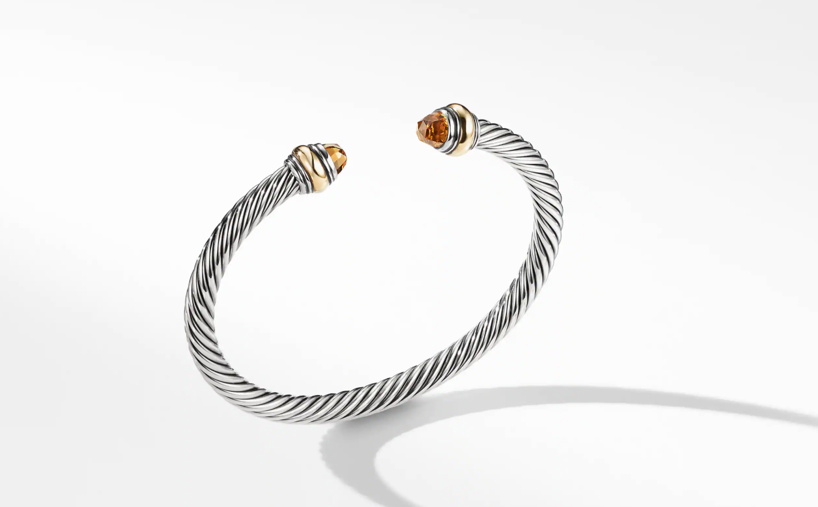 Cable Classic Bracelet with Citrine and 14K Gold