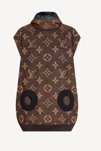 Louis Vuitton Monogram Lurex Monogram Pullover, Brown, S